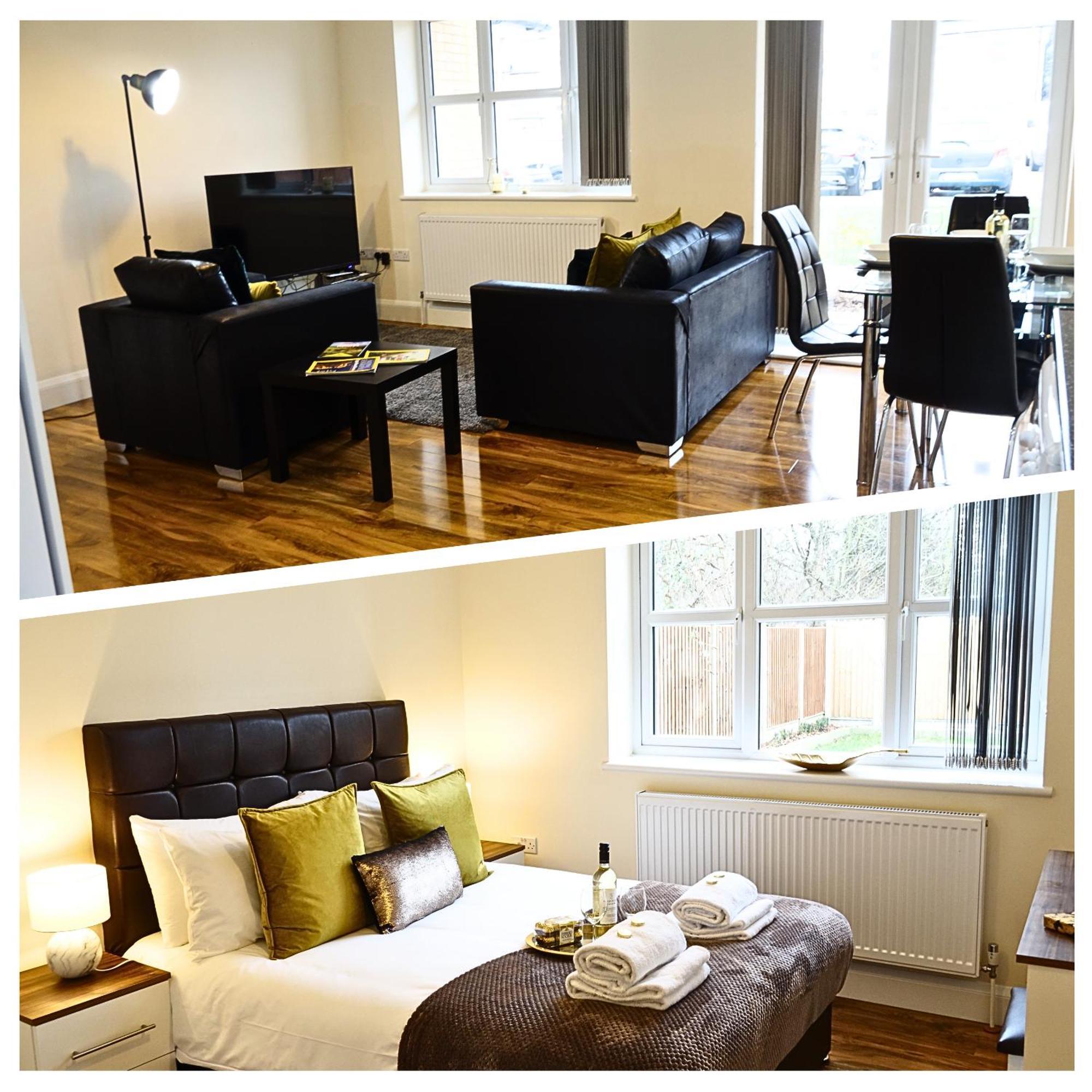 Luxury 2 Bed 2 Bath - Free Parking - 5Min To Airport - Sleeps 6 Apartment Ashford  Екстериор снимка